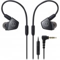 Audio-Technica - ATH LS300iS Wired In-Ear Headphones - Gray/Black