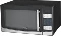 Oster - 1.1 Cu. Ft. Mid-Size Microwave - Stainless Steel/Black