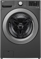 LG - 5.0 Cu. Ft. Smart Front Load Washer with 6 Motion Technology - Middle Black