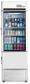 Premium Levella - 12.5 cu. ft. 1-Door Commercial Merchandiser Refrigerator Glass-Door Beverage Display Cooler with Freezer and Ice Maker - Silver