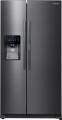 Samsung - ShowCase 24.7 Cu. Ft. Side-by-Side Refrigerator - Black Stainless Steel
