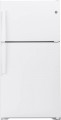 GE - 21.9 Cu. Ft. Top-Freezer Refrigerator - White
