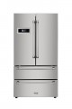 Thor Kitchen - 20.7-cu ft 4-Door Counter-Depth French Door Refrigerator with Ice Maker-Stainless Steel - Stainless steel