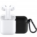 Apple - AirPods with Charging Case (Latest Model) & Insignia™ Case for Apple AirPods (Black) Package