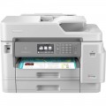 Brother - INKvestment Tank MFC-J5945DW Wireless Color All-In-One Printer - White/Gray