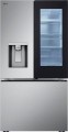 LG - 30.7 cu ft 3 Door French Door Refrigerator with Instaview - Stainless Steel