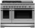 Fisher & Paykel   Cu. Ft. Freestanding Double Oven Gas Convection Range - Stainless Steel