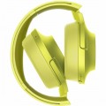 Sony - h.ear MDR-100ABN Over-the-Ear Wireless Headphones - Lime yellow