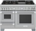 Thermador - ProGrand 5.5 Cu. Ft. Freestanding Double Oven Dual Fuel Convection Range with Wifi - Stainless Steel