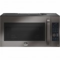 LG Studio - 1.7 Cu. Ft. Convection Over-the-Range Microwave with Sensor Cooking - Black Stainless Steel