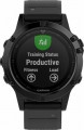 Garmin - fēnix® 5 Sapphire GPS Heart Rate Monitor Watch - Black with Black Band