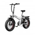 Heybike - Mars Foldable Ebike w/ 48mi Max Operating Range & 20 mph Max Speed- for Any Terrain - White