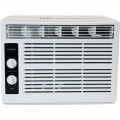 Whirlpool - 150 Sq.Ft. 5,000 BTU 115V Window-Mounted Air Conditioner with Dehumidifer - White