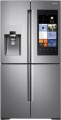Samsung - Family Hub 22.08 Cu. Ft. Counter-Depth 4-Door Flex Smart French Door Refrigerator - Stainless Steel