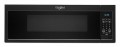 Whirlpool - 1.1 Cu. Ft. Low Profile Over-the-Range Microwave Hood with 2-Speed Vent - Black