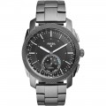 Fossil - Nate Hybrid Smartwatch 45mm Stainless Steel - Smoke