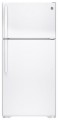 GE - 14.6 Cu. Ft. Top-Freezer Refrigerator - White
