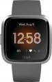 Fitbit - Lite Edition Smartwatch Anodized Aluminum - Silver with Charcoal Silicone Band