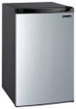Magic Chef - 4.4 Cu. Ft. Compact Refrigerator - Silver/Black