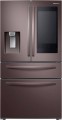 Samsung - Family Hub 22.2 Cu. Ft. 4-Door French Door Counter-Depth Refrigerator - Fingerprint Resistant Tuscan Stainless Steel
