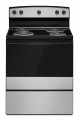 Amana - 4.8 Cu. Ft. Freestanding Single Oven Electric Range with Easy-Clean Glass Door - Stainless Steel