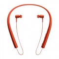 Sony - h.ear MDR-EX750BT In-Ear Behind-The-Neck Mount Wireless Headphones - Cinnabar red