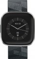 Fitbit - Versa 2 Special Edition - Iron Mist with Charcoal Woven Jacquard Band