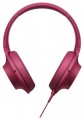 Sony - h.ear on Over-the-Ear Headphones - Bordeaux Pink