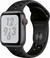 Apple Watch Nike+ Series 4 (GPS + Cellular), 40mm Space Gray Aluminum Case with Anthracite/Black Nike Sport Loop - Space Gray Aluminum