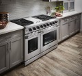 Thor Kitchen - 6.8 cu ft Double Oven Freestanding Liquid Propane Convection Gas Range - Stainless Steel