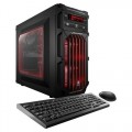 CybertronPC - Flux X99 X4 Desktop - Intel Core i7 - 8GB Memory - 1TB+8GB Hybrid Hard Drive - Red
