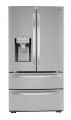 LG - 28 Cu.Ft. 4 Door French Door Smart Refrigerator with Dual Ice with Craft Ice and Double Freezer - Stainless steel