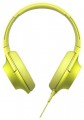 Sony - h.ear on Over-the-Ear Headphones - Lime Yellow