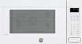 GE - 1.5 Cu. Ft. Mid-Size Microwave - White on white