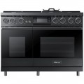 Dacor - Contemporary 6.6 Cu. Ft. Freestanding Double Oven Dual Fuel Four Part Convection Range with RealSteam, NG - Stainless Steel
