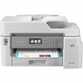 Brother - INKvestment Tank MFC-J5845DW XL Wireless Color All-In-One Printer - White/Gray