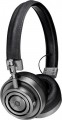 Master & Dynamic - MH30 Wired On-Ear Headphones - Gunmetal/Black Leather