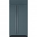 Sub-Zero - Classic 23.7 Cu. Ft. Side-by-Side Built-In Refrigerator with Internal Dispenser - Custom Panel Ready