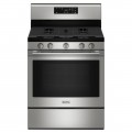Maytag - 5.0 Cu. Ft. Freestanding Gas Range with High Temp Self Clean - Stainless Steel