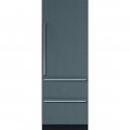 Sub-Zero - Designer 15.6 Cu. Ft. Bottom-Freezer Built-In Refrigerator - Custom Panel Ready