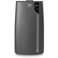 De'Longhi - 500 Sq. Ft 12,000 BTU Portable Air Conditioner with 12,000 BTU Heater - Dark Gray