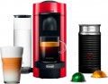 Nespresso Vertuo Plus Coffee and Espresso Maker by De'Longhi with Aeroccino Milk Frother - Cherry Red