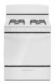 Amana - 5.0 Cu. Ft. Freestanding Single Oven Gas Range with Easy-Clean Glass Door - White