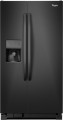 Whirlpool - 25.4 Cu. Ft. Side-by-Side Refrigerator with Thru-the-Door Ice and Water - Black