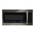 LG - 2.0 Cu. Ft. Over-the-Range Microwave with Sensor Cooking Black stainless steel