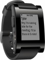 Pebble - Smartwatch 33mm Plastic - Black Silicone (Unlocked)