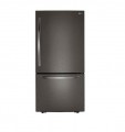LG - 26 Cu. Ft. Bottom-Freezer Refrigerator with Ice Maker - PrintProof Black Stainless Steel