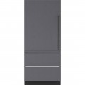 Sub-Zero - Designer 19.7 Cu. Ft. Bottom-Freezer Built-In Refrigerator with Internal Dispenser - Custom Panel Ready
