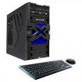 CybertronPC - Patriot-HBX Desktop - AMD A4-Series - 16GB Memory - 1TB + 8GB Hybrid Hard Drive - Blue