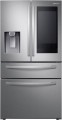 Samsung - Family Hub 22.2 Cu. Ft. 4-Door French Door Counter-Depth Refrigerator - Fingerprint Resistant Stainless steel